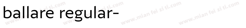 ballare regular字体转换